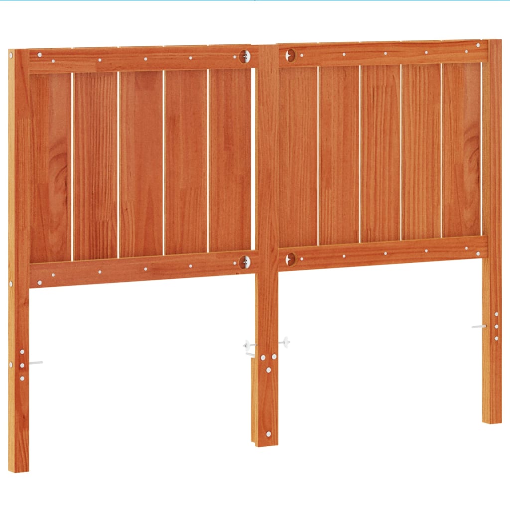 vidaXL Headboard Wax Brown 135 cm Solid Wood Pine