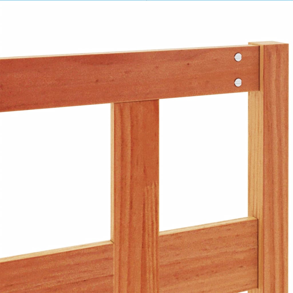 vidaXL Headboard Wax Brown 135 cm Solid Wood Pine