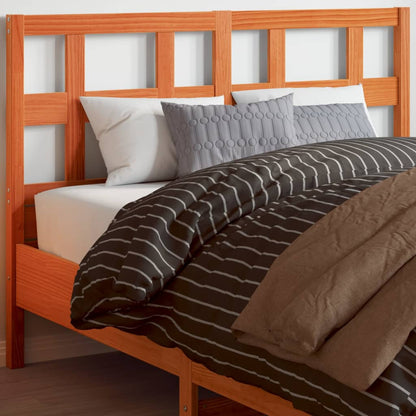 vidaXL Headboard Wax Brown 135 cm Solid Wood Pine