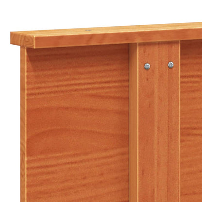 vidaXL Headboard Wax Brown 120 cm Solid Wood Pine