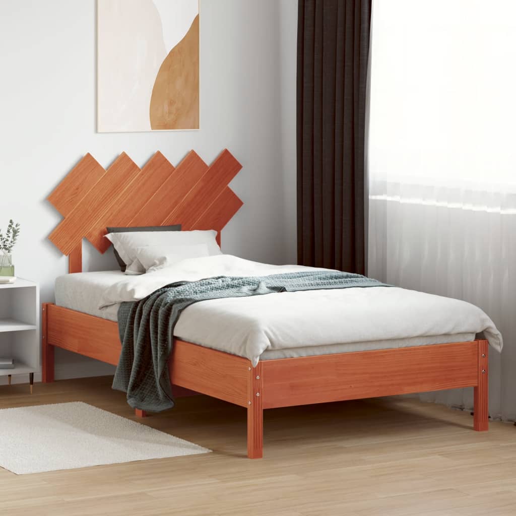 vidaXL Headboard Wax Brown 100 cm Solid Wood Pine