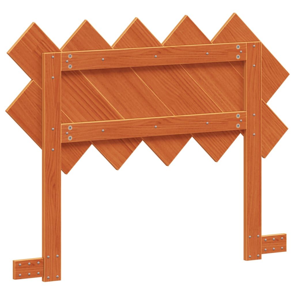 vidaXL Headboard Wax Brown 100 cm Solid Wood Pine