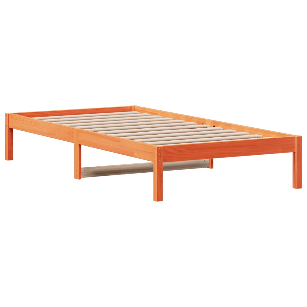 vidaXL Day Bed without Mattress Wax Brown 90x200 cm Solid Wood Pine