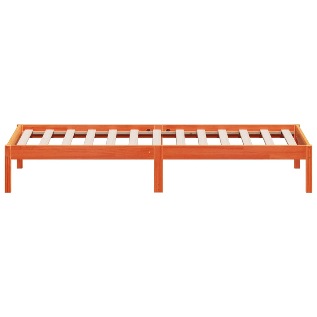 vidaXL Day Bed without Mattress Wax Brown 90x200 cm Solid Wood Pine