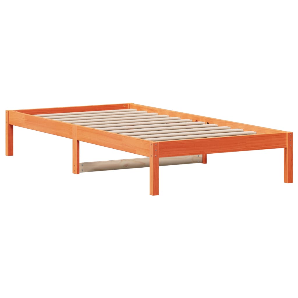 vidaXL Day Bed without Mattress Wax Brown 90x200 cm Solid Wood Pine