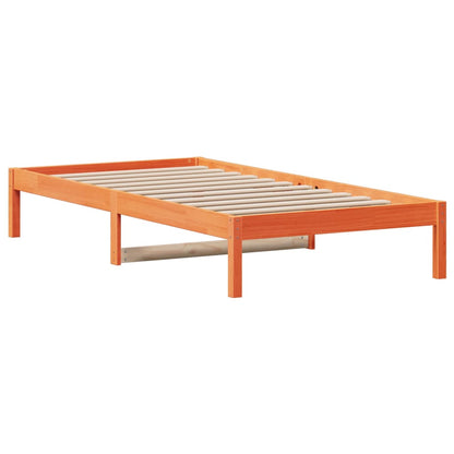 vidaXL Day Bed without Mattress Wax Brown 90x200 cm Solid Wood Pine