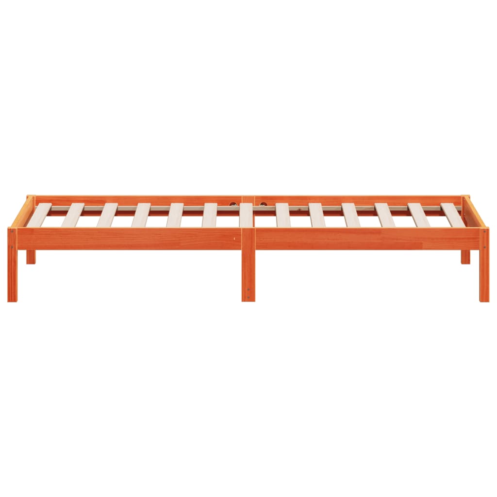 vidaXL Day Bed | Wax brown | Solid pine wood | Single