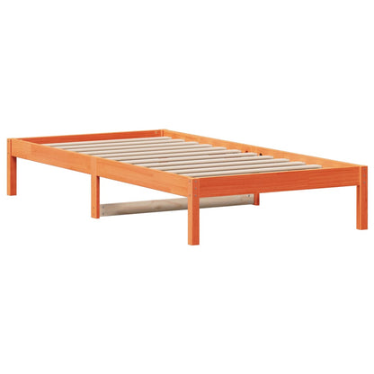 vidaXL Day Bed | Wax brown | Solid pine wood | Single