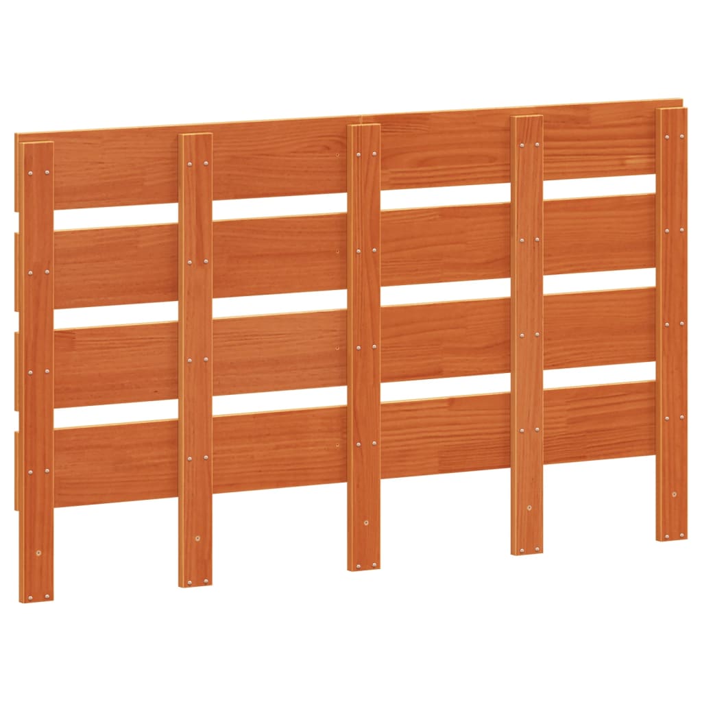vidaXL Headboard Wax Brown 120 cm Solid Wood Pine