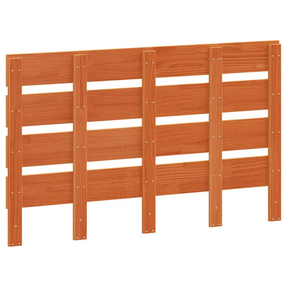 vidaXL Headboard Wax Brown 120 cm Solid Wood Pine