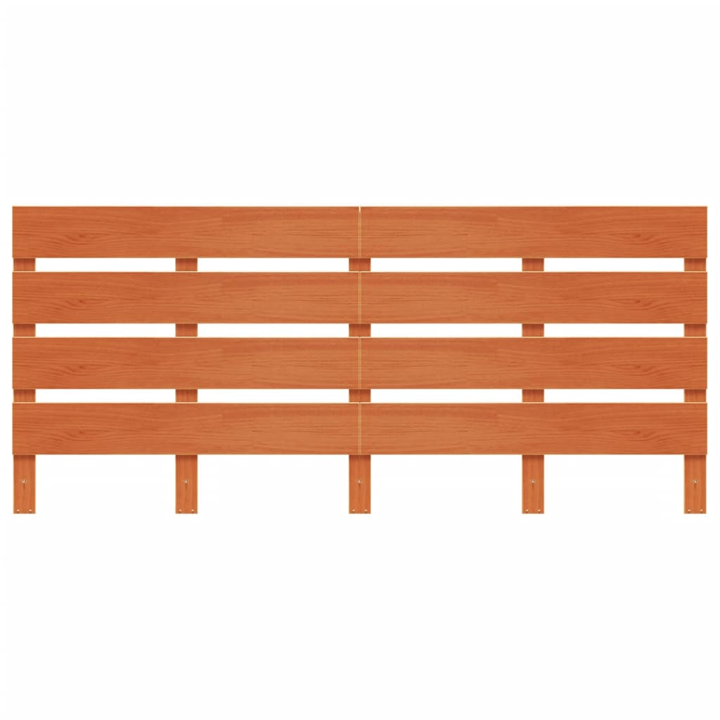 vidaXL Headboard Wax Brown 135 cm Solid Wood Pine
