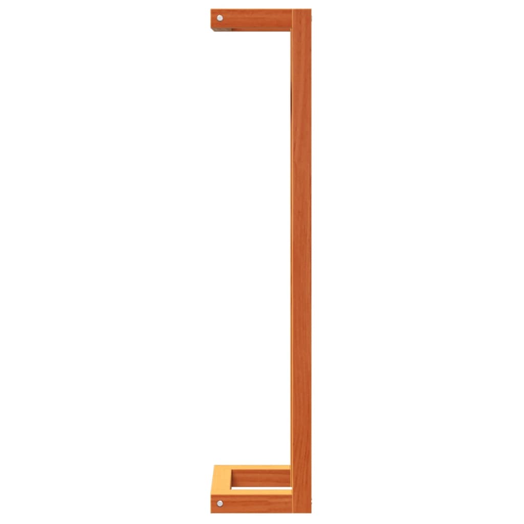 vidaXL Towel Rack Wax Brown 23x18x90 cm Solid Wood Pine