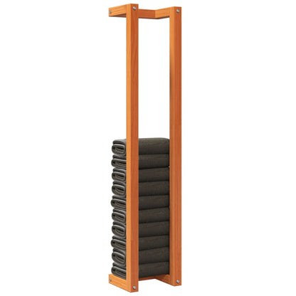 vidaXL Towel Rack Wax Brown 23x18x110 cm Solid Wood Pine
