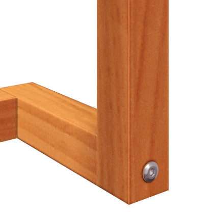 vidaXL Towel Rack Wax Brown 23x18x110 cm Solid Wood Pine
