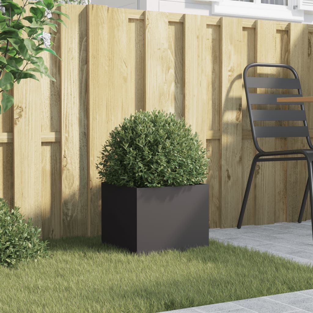 vidaXL Planter Black 32x30x29 cm Steel