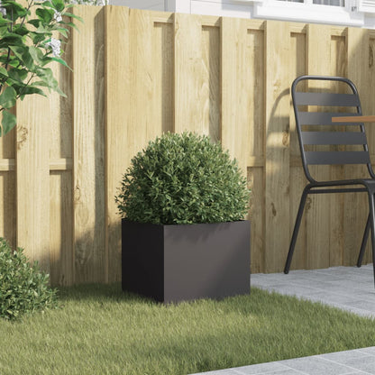 vidaXL Planter Black 32x30x29 cm Steel
