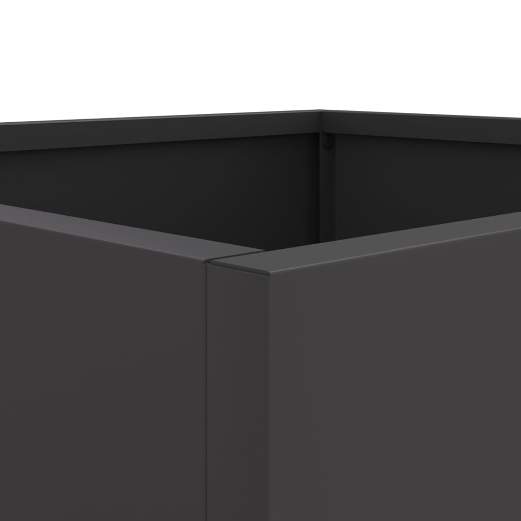 vidaXL Planter Black 32x30x29 cm Steel