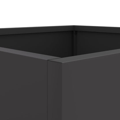 vidaXL Planter Black 32x30x29 cm Steel