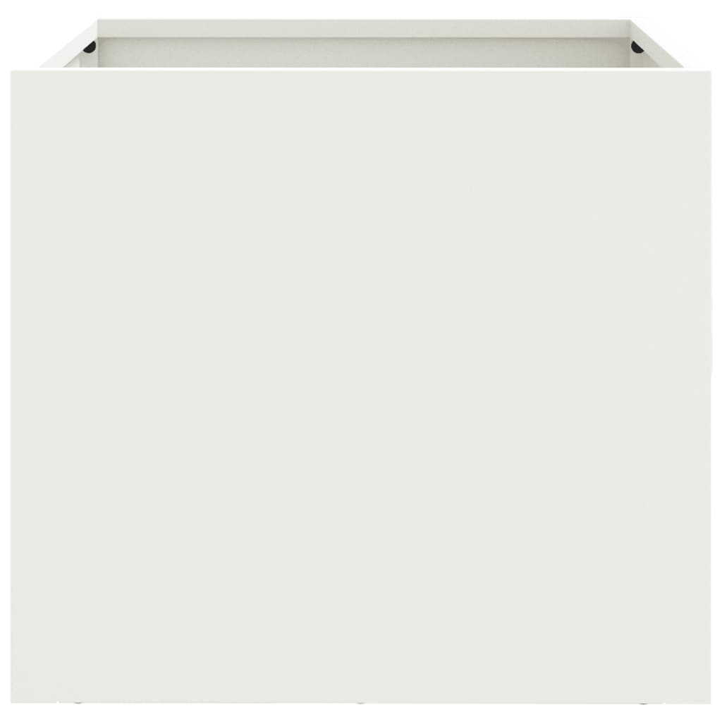 vidaXL Planter White 32x30x29 cm Steel