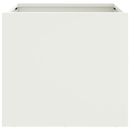 vidaXL Planter White 32x30x29 cm Steel