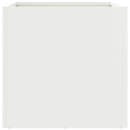 vidaXL Planter White 32x30x29 cm Steel