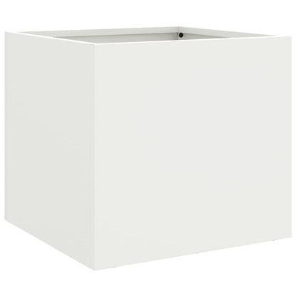 vidaXL Planter White 32x30x29 cm Steel