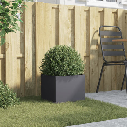 vidaXL Planter Anthracite 32x30x29 cm Steel