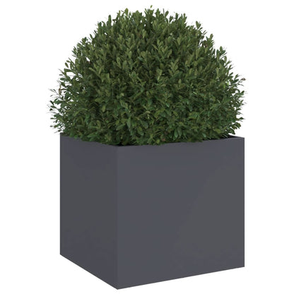 vidaXL Planter Anthracite 32x30x29 cm Steel