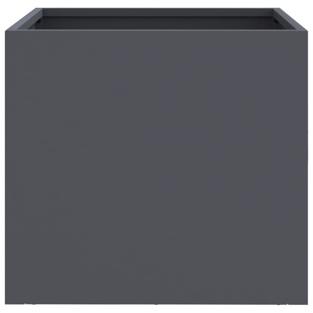 vidaXL Planters 2 pcs Anthracite 32x30x29 cm Cold-rolled Steel