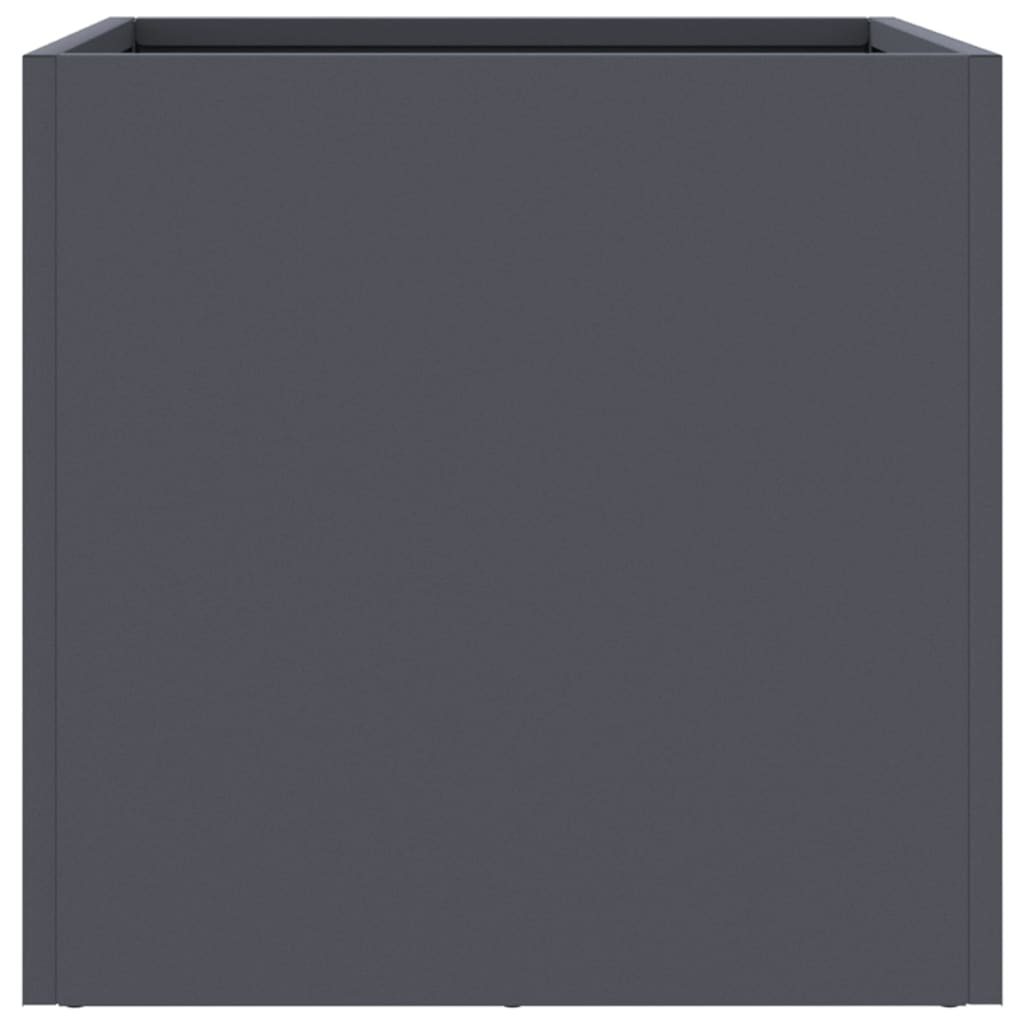 vidaXL Planters 2 pcs Anthracite 32x30x29 cm Cold-rolled Steel