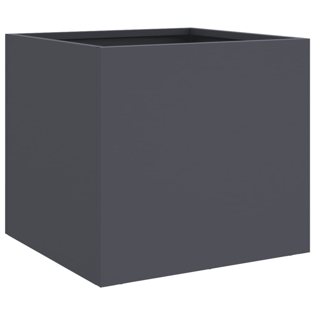 vidaXL Planters 2 pcs Anthracite 32x30x29 cm Cold-rolled Steel