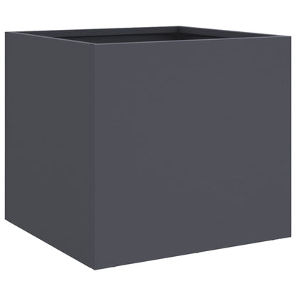 vidaXL Planters 2 pcs Anthracite 32x30x29 cm Cold-rolled Steel