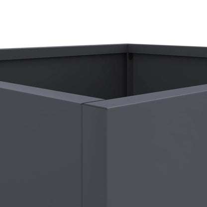 vidaXL Planters 2 pcs Anthracite 32x30x29 cm Cold-rolled Steel