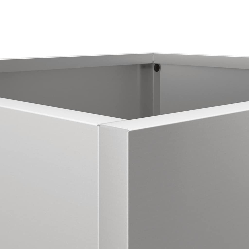 vidaXL Planter Silver 32x30x29 cm Galvanised Steel