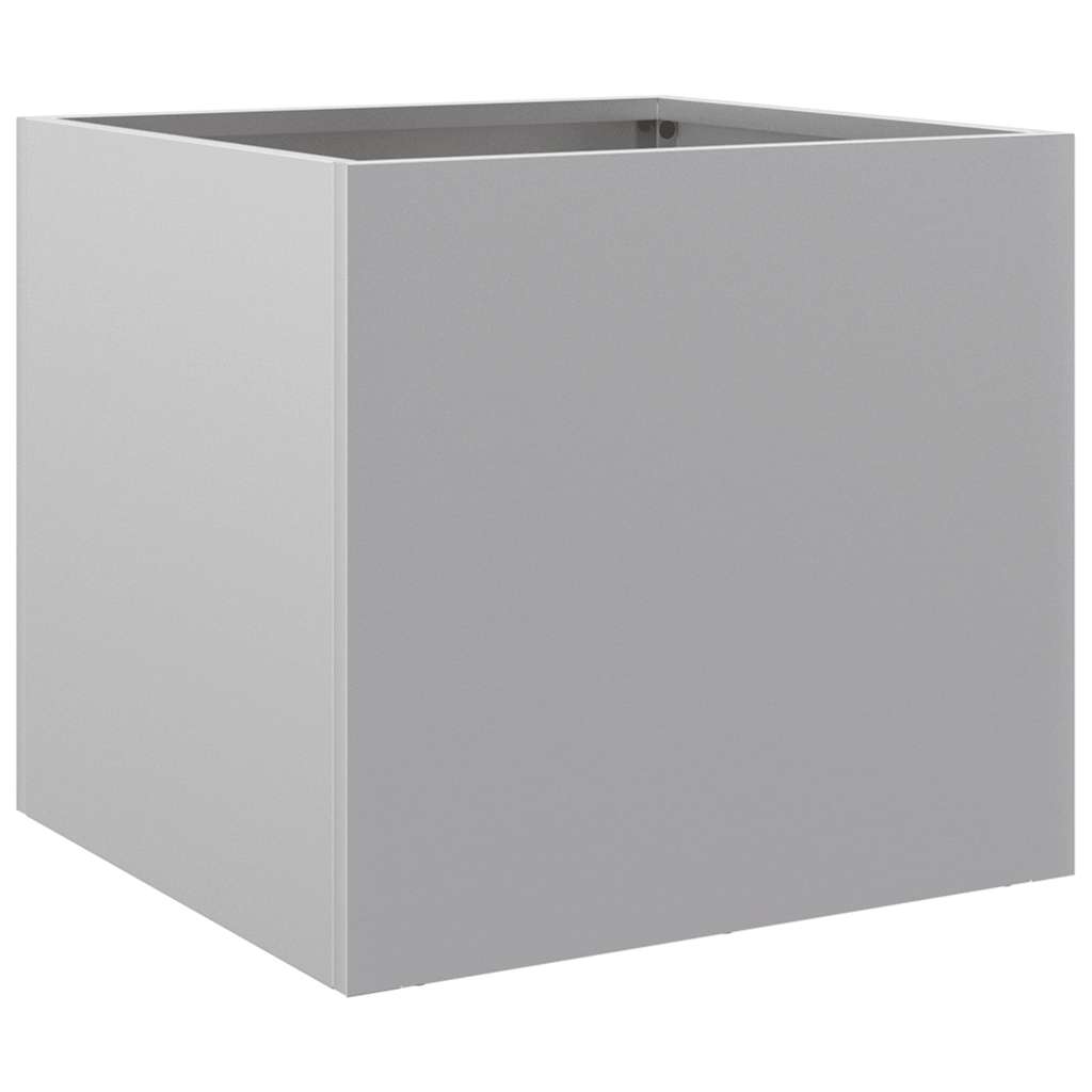 vidaXL Planters 2 pcs Silver 32x30x29 cm Galvanised Steel