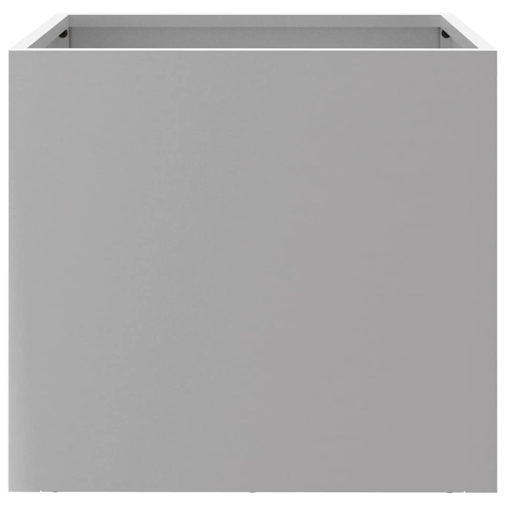 vidaXL Planters 2 pcs Silver 32x30x29 cm Galvanised Steel