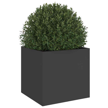 vidaXL Planter Black 42x40x39 cm Steel