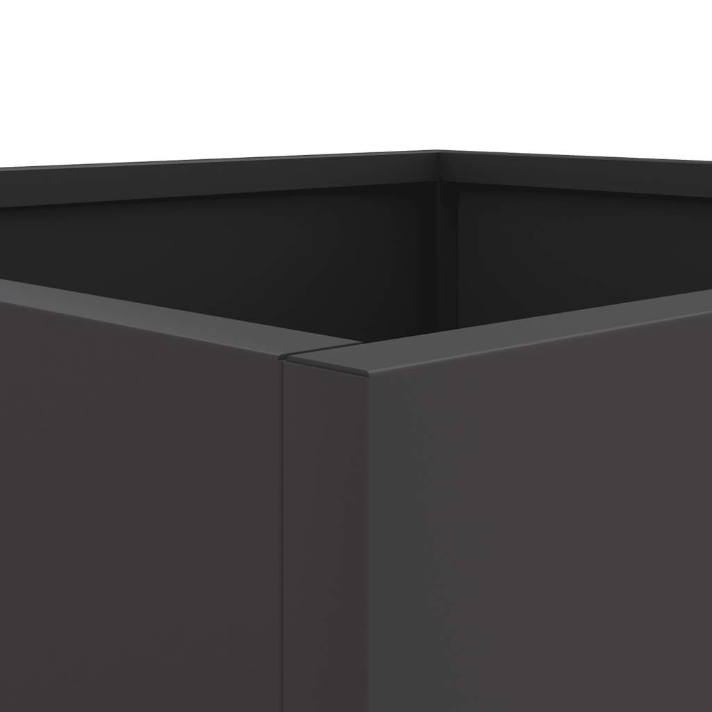 vidaXL Planter Black 42x40x39 cm Steel