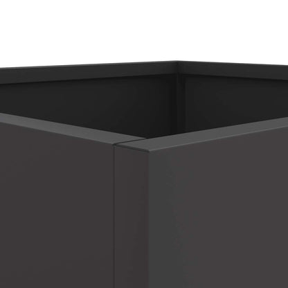 vidaXL Planter Black 42x40x39 cm Steel