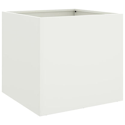 vidaXL Planter White 42x40x39 cm Steel
