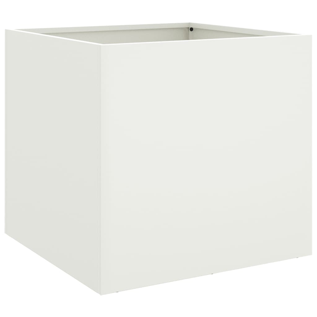 vidaXL Planter White 42x40x39 cm Steel