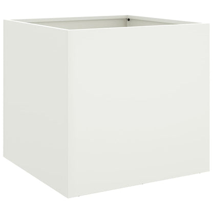 vidaXL Planter White 42x40x39 cm Steel