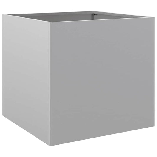 vidaXL Planter Silver 42x40x39 cm Galvanised Steel