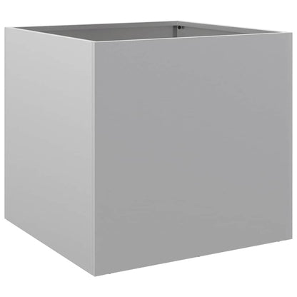 vidaXL Planters 2 pcs Silver 42x40x39 cm Galvanised Steel