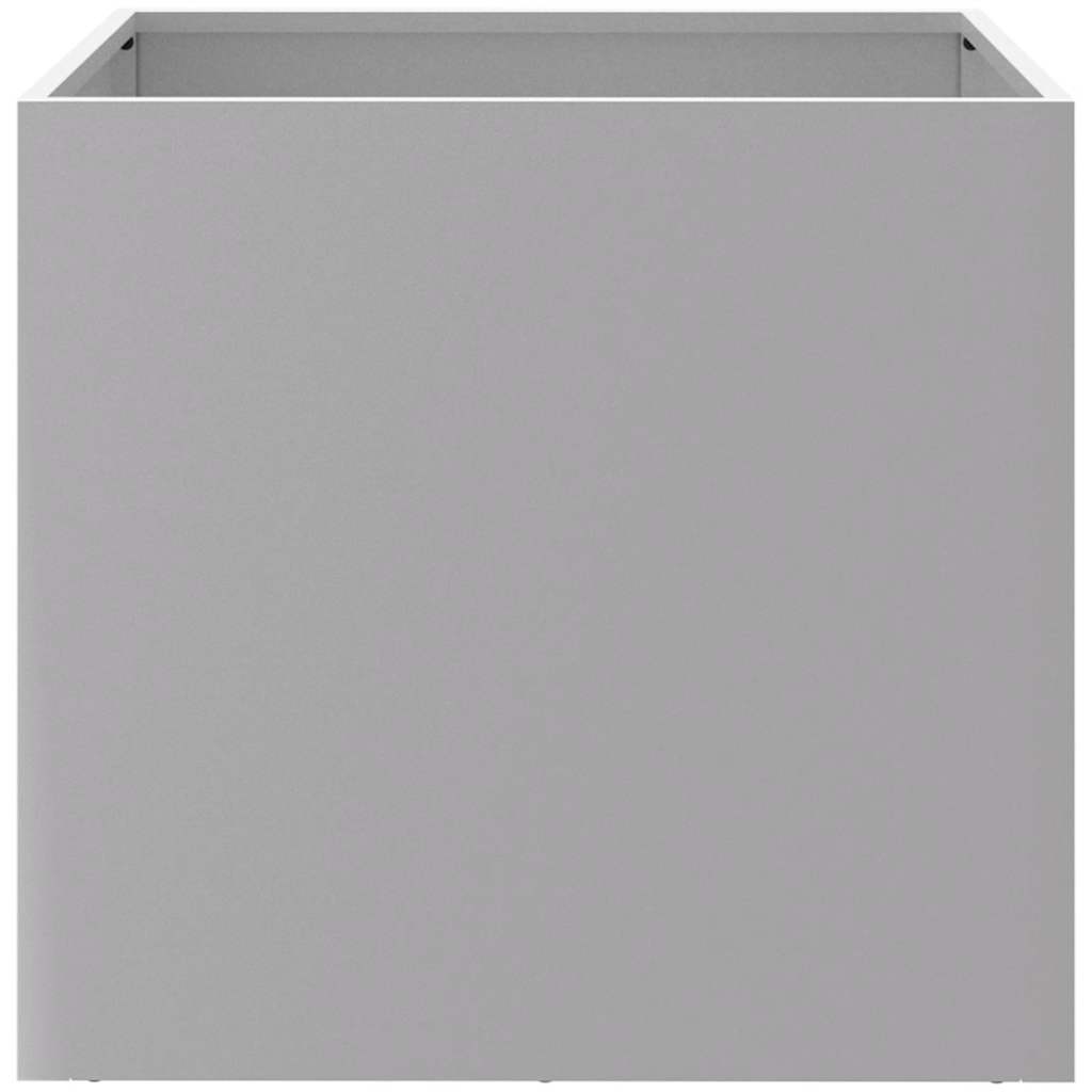 vidaXL Planters 2 pcs Silver 42x40x39 cm Galvanised Steel