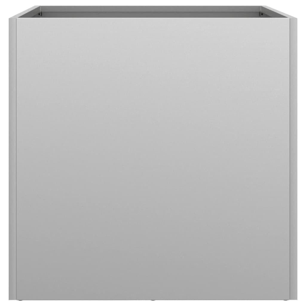 vidaXL Planters 2 pcs Silver 42x40x39 cm Galvanised Steel