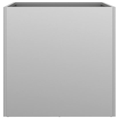 vidaXL Planters 2 pcs Silver 42x40x39 cm Galvanised Steel