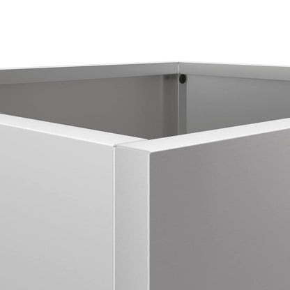 vidaXL Planters 2 pcs Silver 42x40x39 cm Galvanised Steel