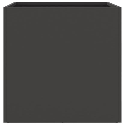 vidaXL Planters 2 pcs Black 49x47x46 cm Steel