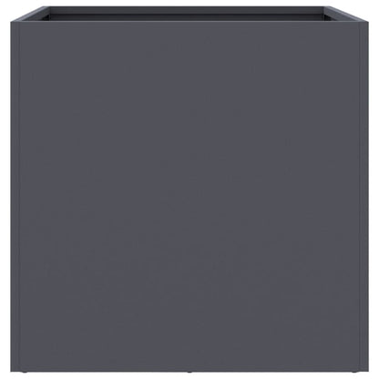 vidaXL Planters 2 pcs Anthracite 49x47x46 cm Steel